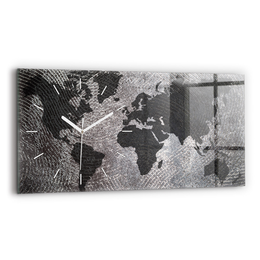 Üvegóra vízszintesen Világtérkép beton