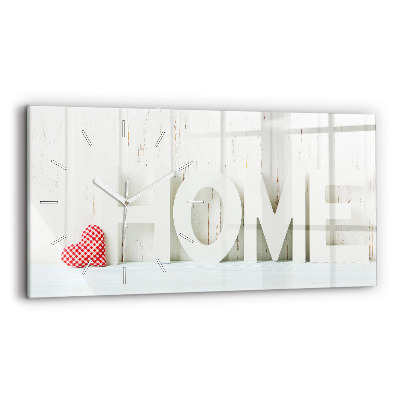 Vízszintes üvegóra Ház felirat