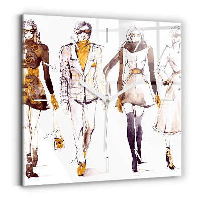 Szögletes üvegóra Nő és férfi