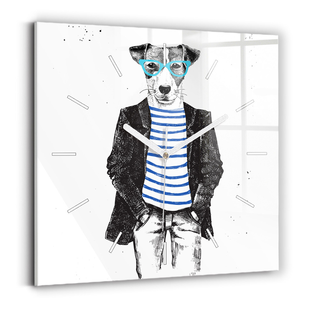 Szögletes üvegóra Kutya emberi testben