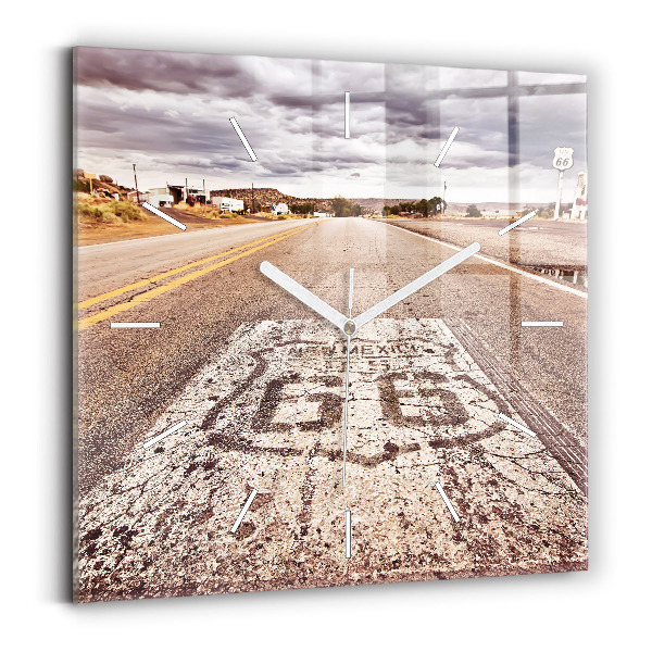 Szögletes fali üvegóra 66-os út USA