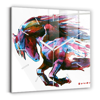 Szögletes üvegóra Futó ló