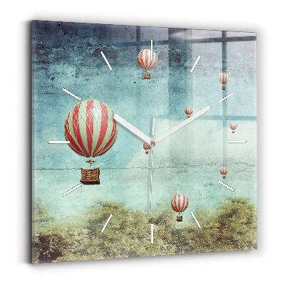 Szögletes üvegóra Festett léggömbök