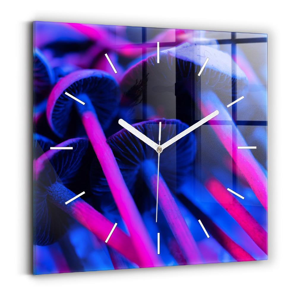 Szögletes üvegóra Varázslatos színes gombák