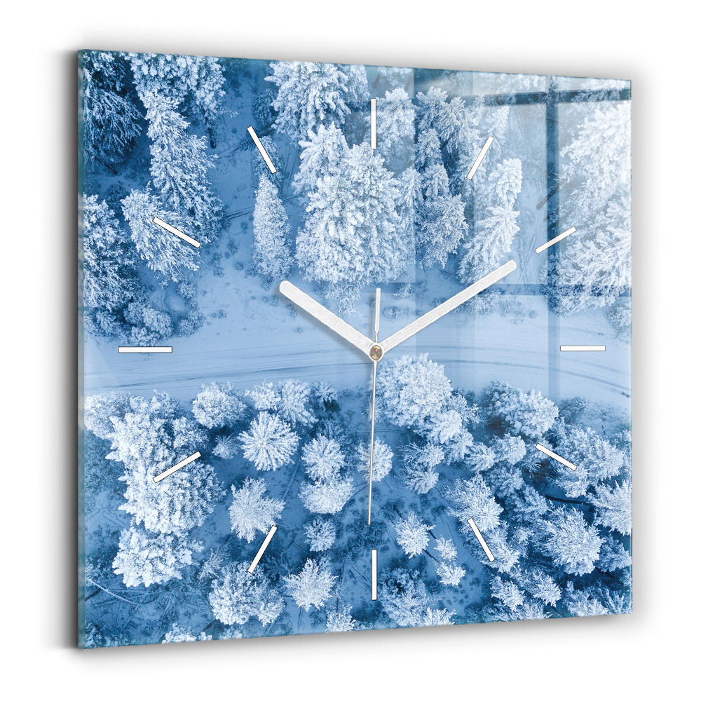 Szögletes fali üvegóra Erdő drónról