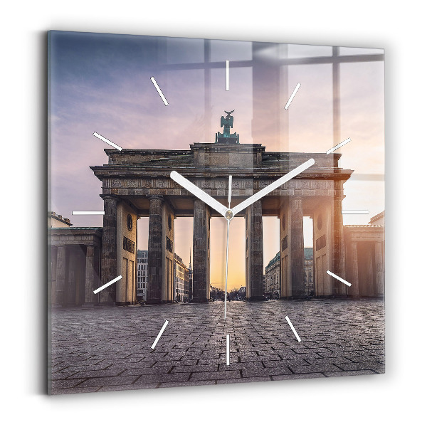 Szögletes fali üvegóra Brandenburgi kapu