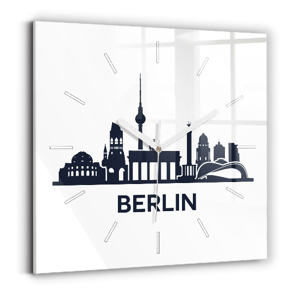 Szögletes üvegóra Berlin városának illusztrációja