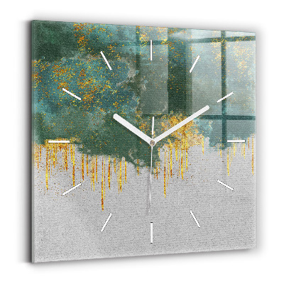 Szögletes fali üvegóra Dekoratív minta