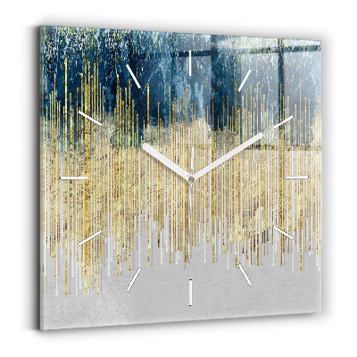 Szögletes üvegóra Dekoratív minta és arany