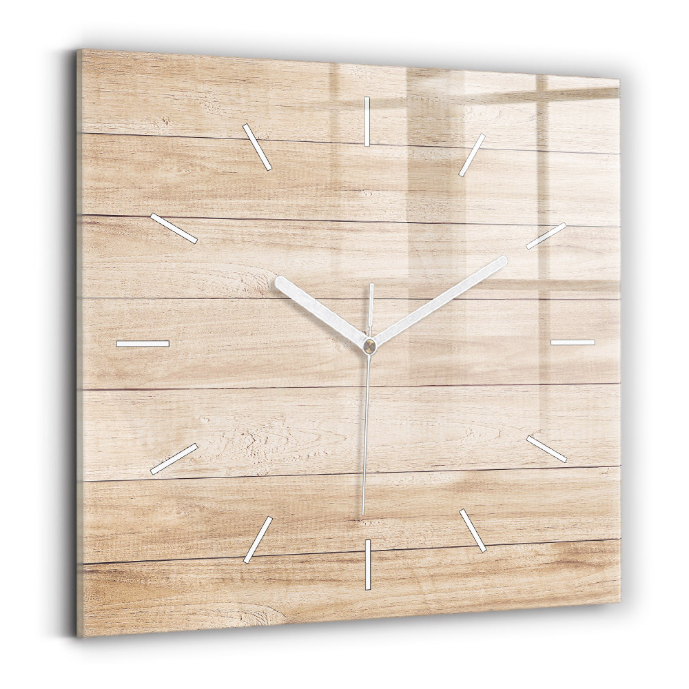 Szögletes üvegóra Fa textúra