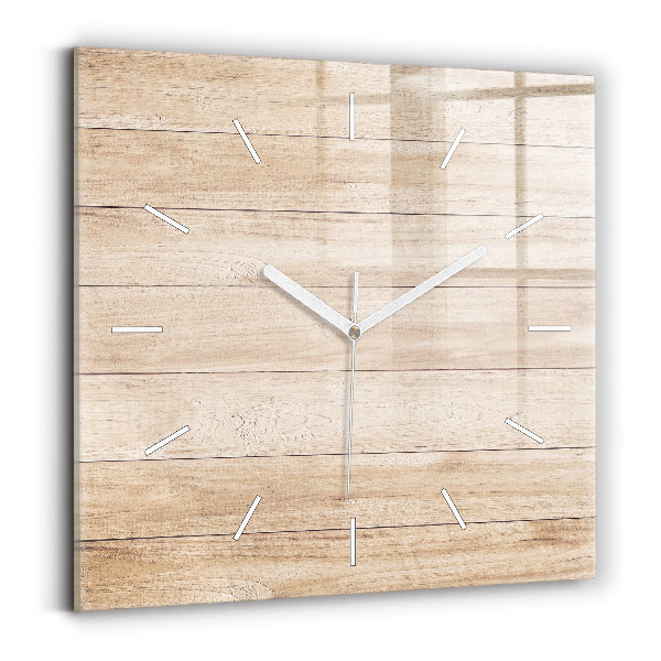 Szögletes üvegóra Fa textúra