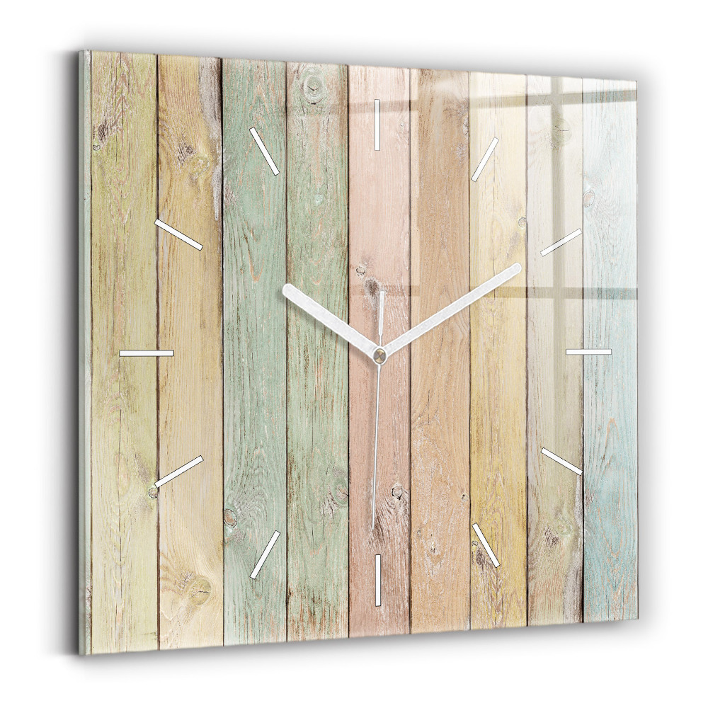 Szögletes fali üvegóra Színes táblák