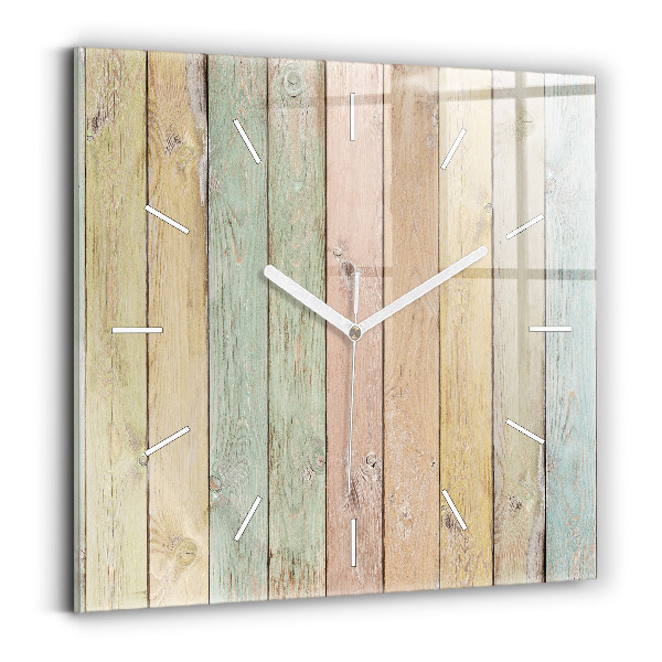 Szögletes fali üvegóra Színes táblák