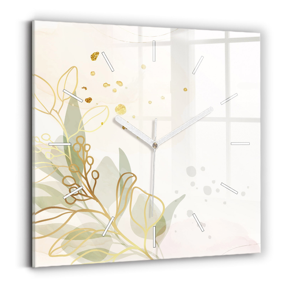 Szögletes fali üvegóra Pasztell absztrakt