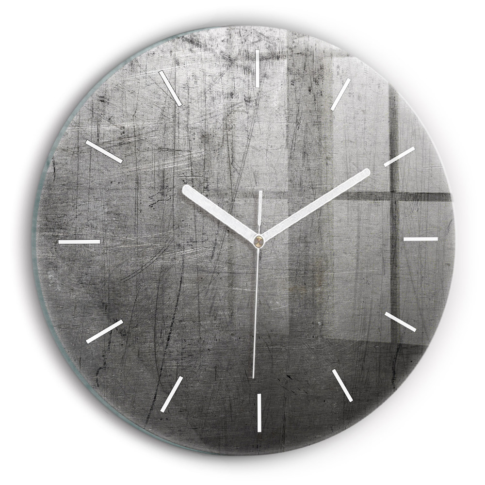 Kerek üvegóra Fémfal