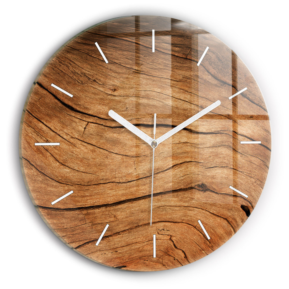 Kerek üvegóra Régi fa