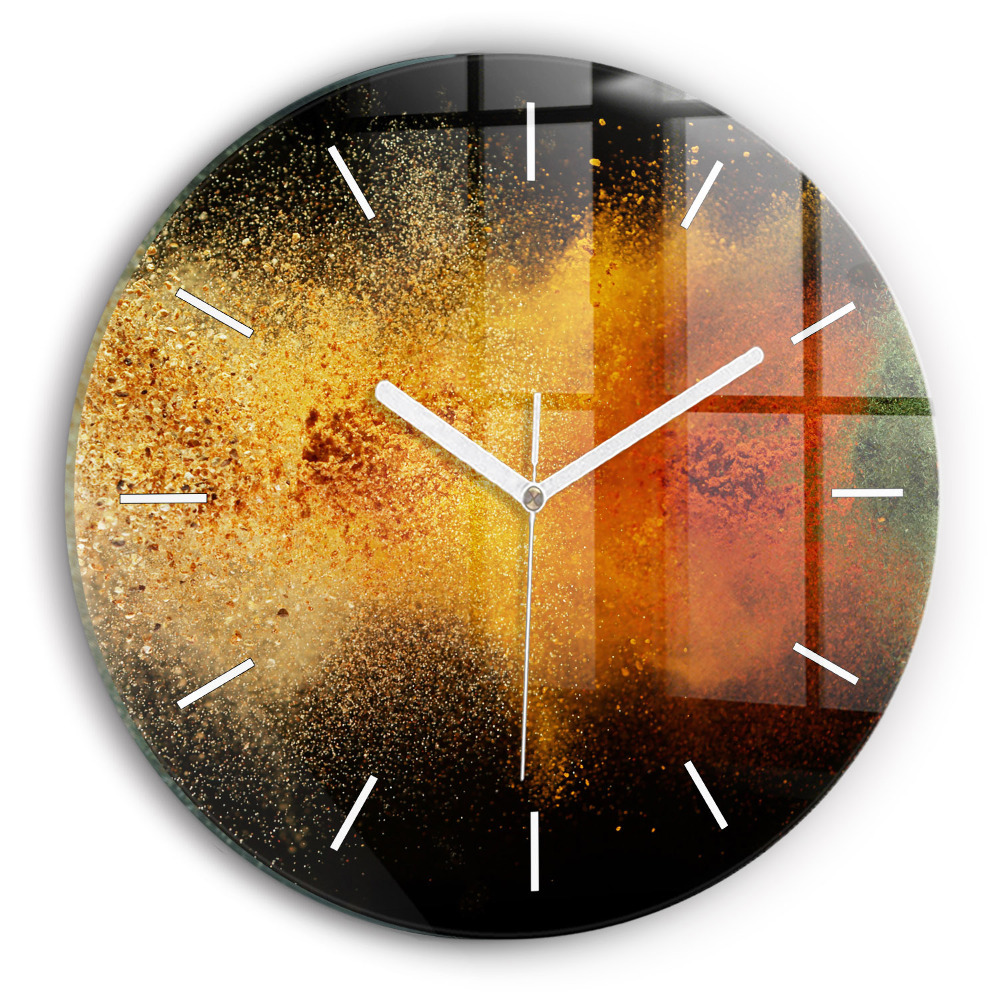 Kerek fali üvegóra Szétszórt fűszerek