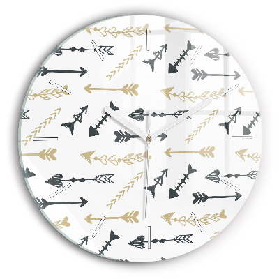 Kerek fali üvegóra Geometrikus csípőminta