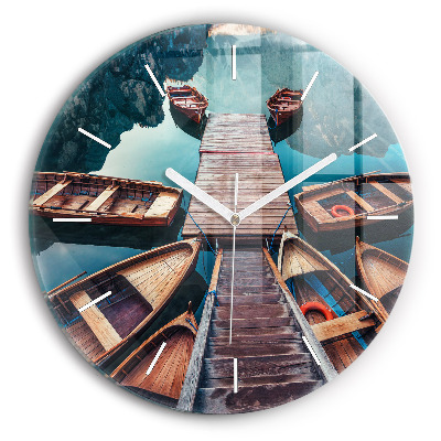 Kerek üvegóra Platform és tó