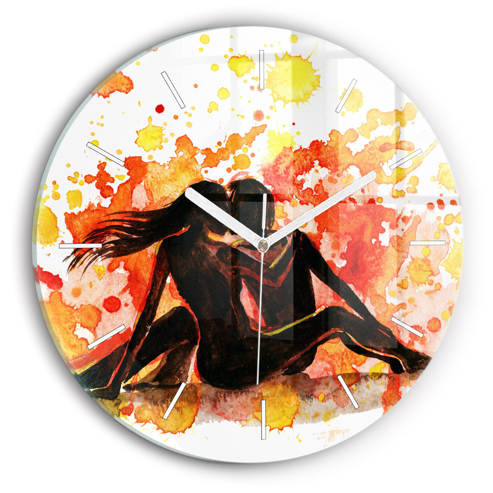 Kerek üvegóra Szerelem és egy szerelmes pár