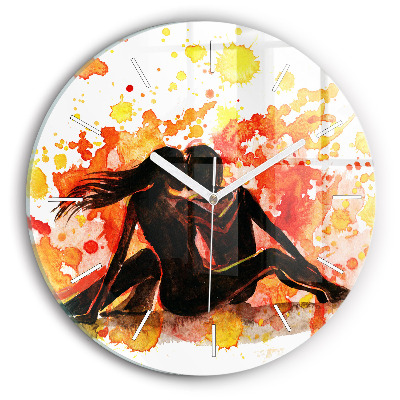 Kerek üvegóra Szerelem és egy szerelmes pár