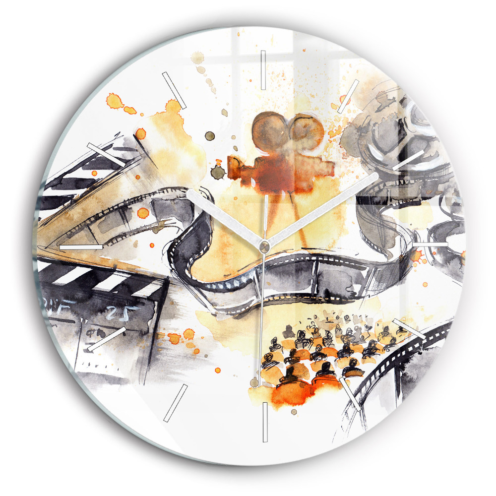 Kerek fali üvegóra Mozgóképes kamera