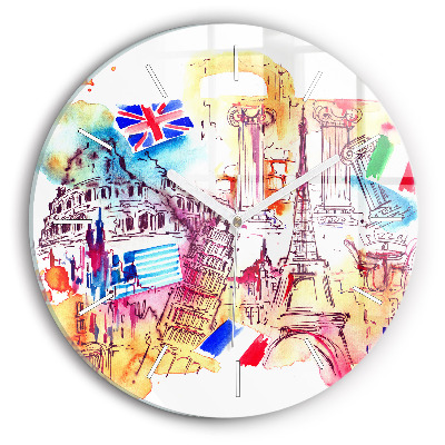 Kerek fali üvegóra A világ vonzó országai