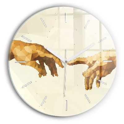 Kerek fali üvegóra Ádám megteremtése