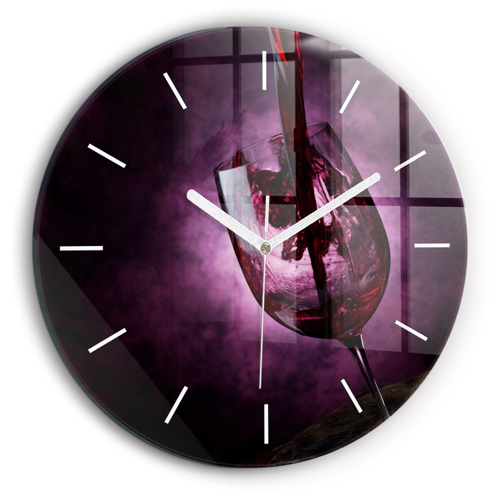 Kerek üvegóra Borospohár