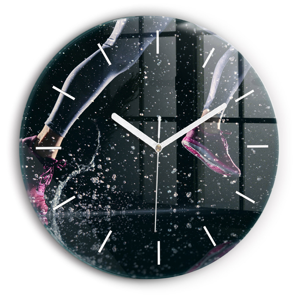 Kerek üvegóra Egészséges életmód - futás