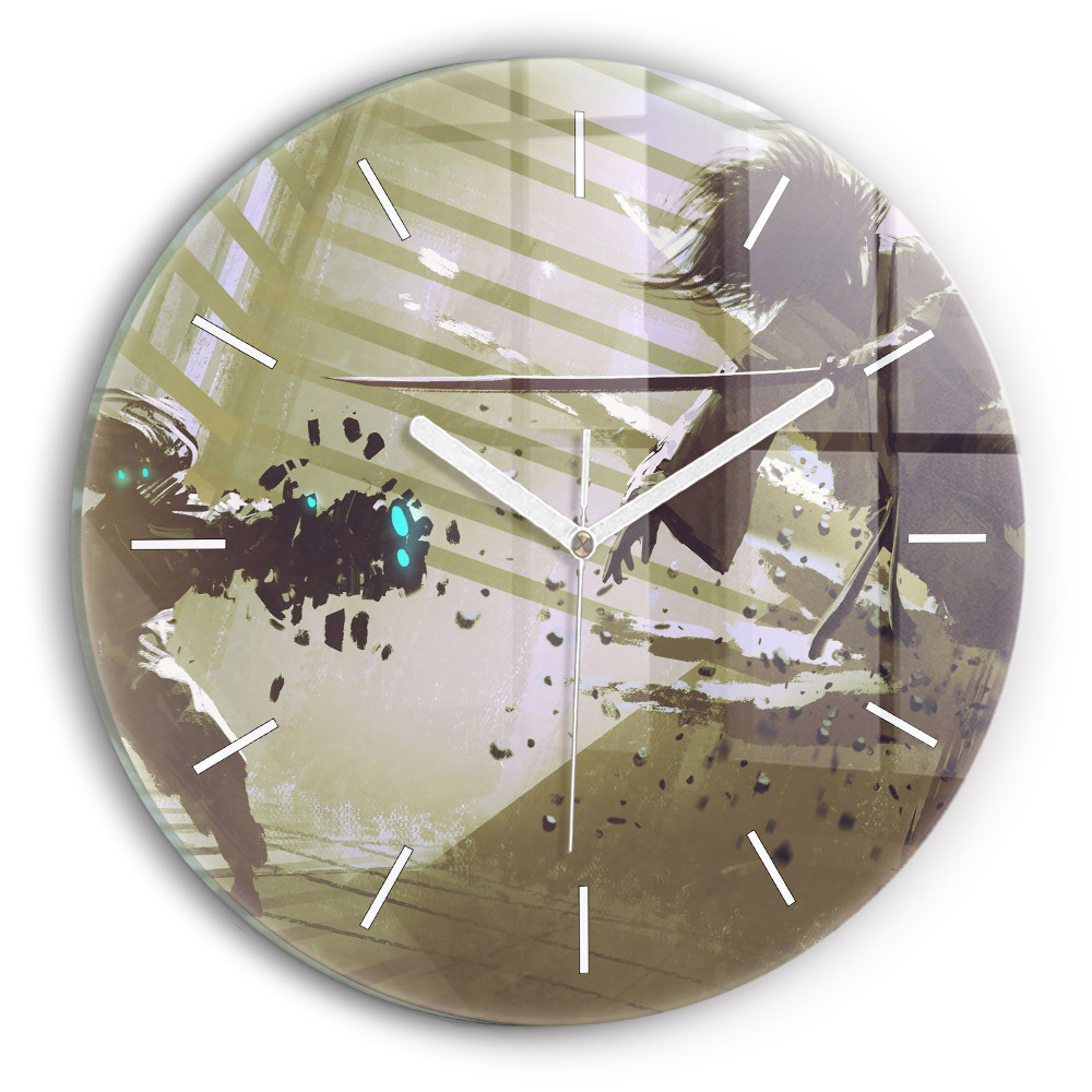 Kerek üvegóra Harc robot és szamuráj között