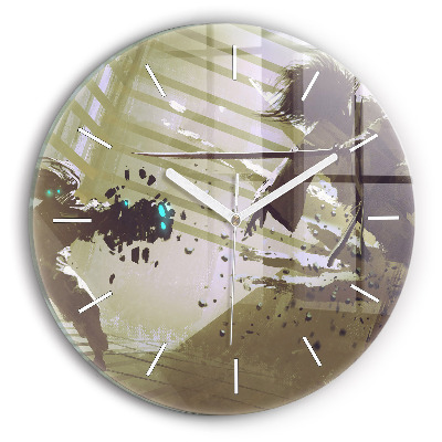 Kerek üvegóra Harc robot és szamuráj között