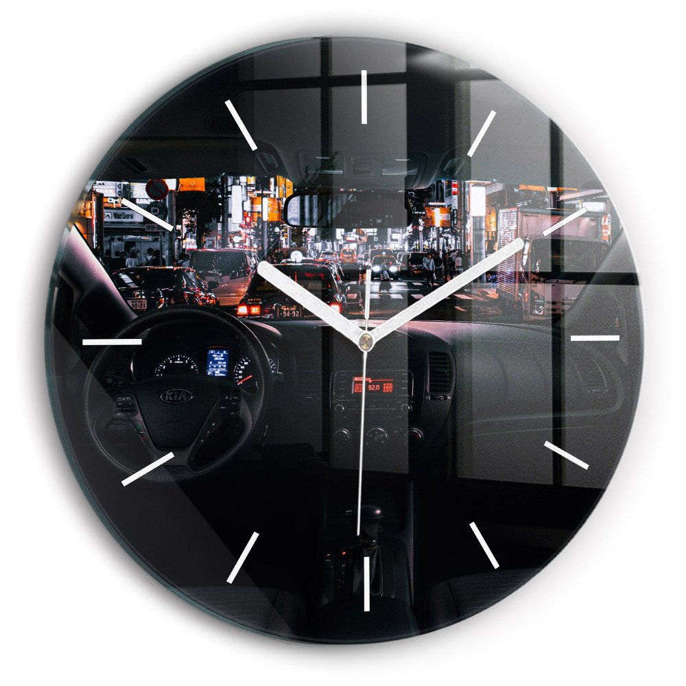 Kerek fali üvegóra Autó Tokióban