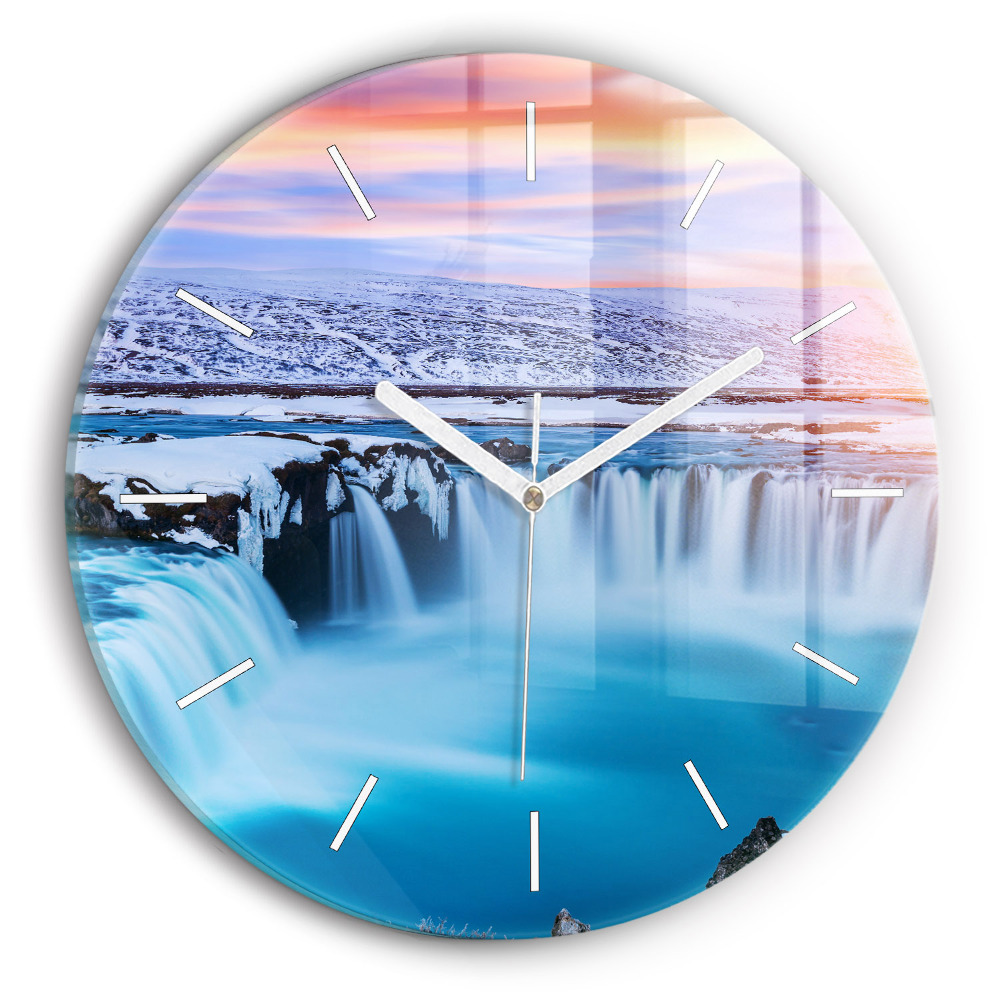 Kerek fali üvegóra Godafoss vízesés Izland