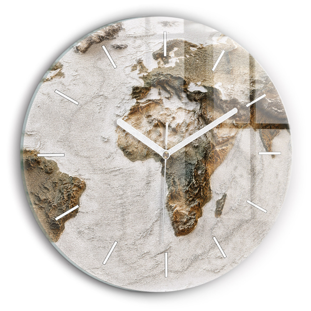 Kerek üvegóra Régi világtérkép