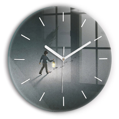 Kerek üvegóra Vándor a sötétben