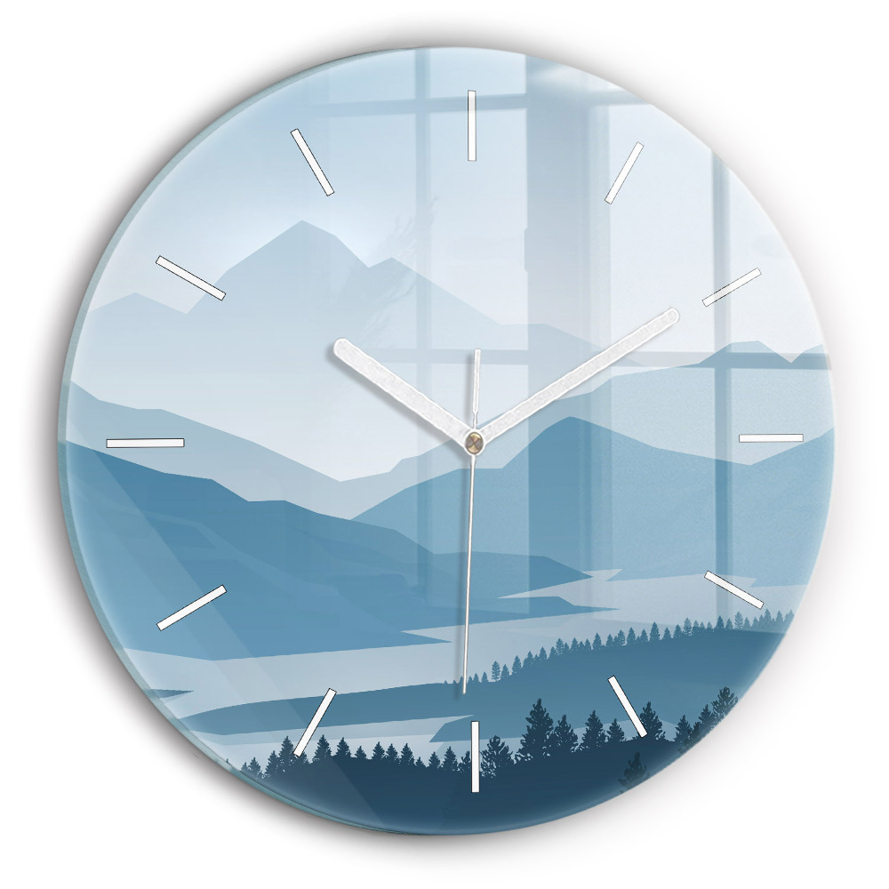 Kerek üvegóra Hegyvidéki táj