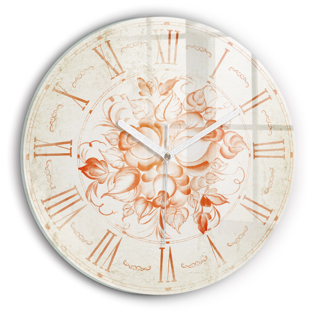 Kerek üvegóra Római motívum