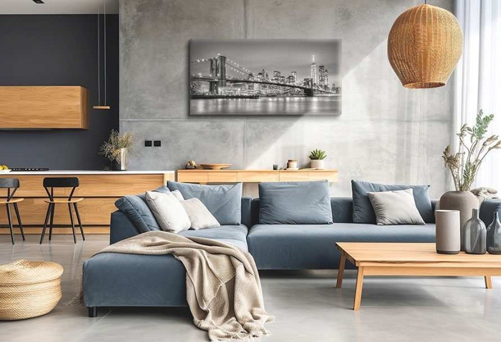 modern nappali konyhával